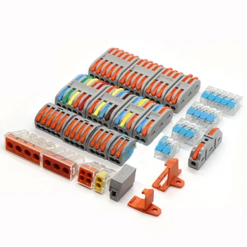 Mini Fast Wire Cable Connectors Universal Compact Conductor Spring Splicing Wiring Connector Push-in Terminal Block SPL-2/3 LED
Mini Fast Wire Cable Connectors Universal Compact Conductor Spring Splicing Wiring Connector Push-in Terminal Block SPL-2/3 LED