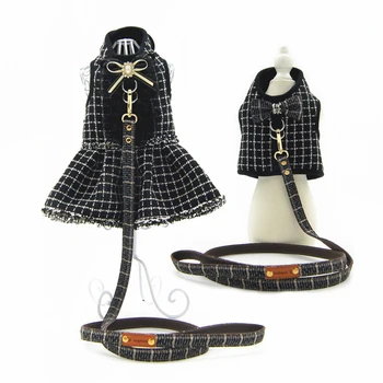 Black Plaid Dog Princess Tutu Dress Skirt Warm Dog Clothes Small Pet Cat Dog Harness Vest And Leash Puppy Collar Leads 
Black Plaid Dog Princess Tutu Dress Skirt Warm Dog Clothes Small Pet Cat Dog Harness Vest And Leash Puppy Collar Leads