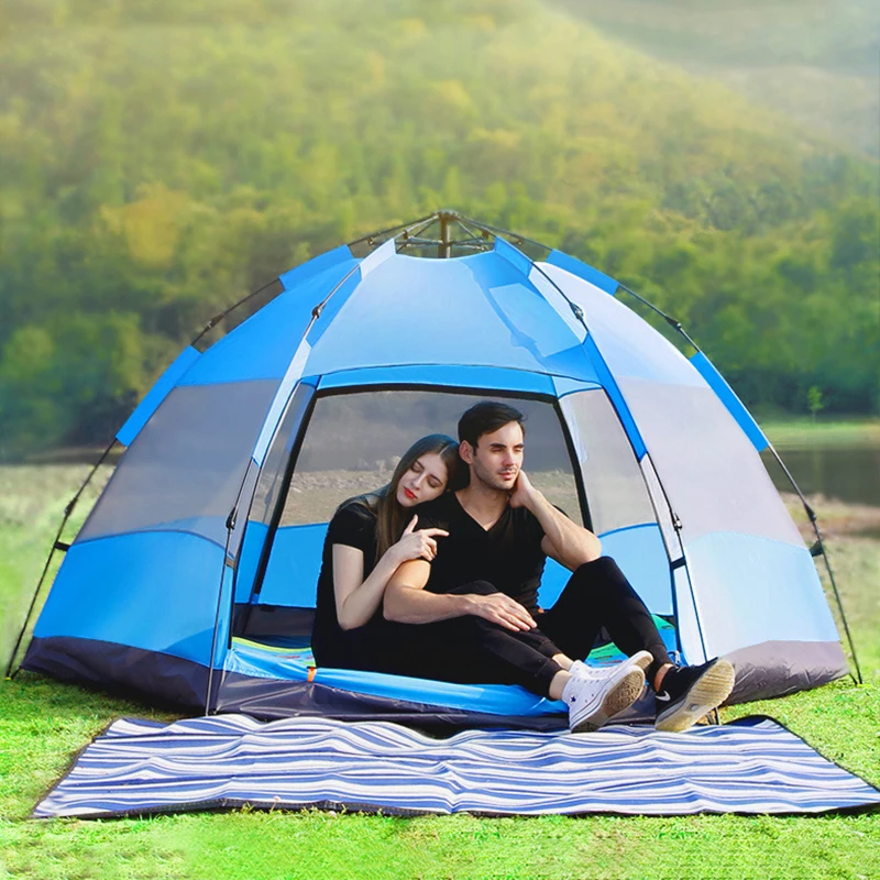 3-4 Person 5-8 Person Tent Double Hexagon Beach Automatic Tent Upgrade Large Space Anti-UV Camping Rainproof Family Tent KEOGHS
3-4 Person 5-8 Person Tent Double Hexagon Beach Automatic Tent Upgrade Large Space Anti-UV Camping Rainproof Family Tent KEOGHS