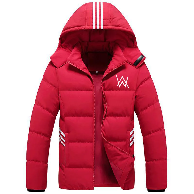 Fashion Casual Striped Hooded Cotton Down Jacket Men Padded Coat Pockets Zipper Detachable Hat Overcoat Mens Parka Outerwear
Fashion Casual Striped Hooded Cotton Down Jacket Men Padded Coat Pockets Zipper Detachable Hat Overcoat Mens Parka Outerwear