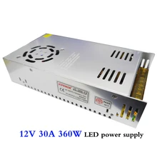 AC 110V 220V to DC 360W 12V 30A Switching Power Supply LED Lighting Transformer Adapter Driver For Led Strip / Monitoring Power
AC 110V 220V to DC 360W 12V 30A Switching Power Supply LED Lighting Transformer Adapter Driver For Led Strip / Monitoring Power