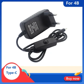 Raspberry Pi 4 Power Supply 5V 3A Type-C Power Adapter with ON/OFF Switch EU US UK AU Charger for RPI 4 Model B
Raspberry Pi 4 Power Supply 5V 3A Type-C Power Adapter with ON/OFF Switch EU US UK AU Charger for RPI 4 Model B