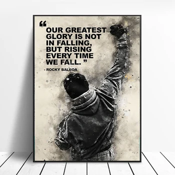 Black White Rocky Balboa Boxing Canvas Printing Posters and Prints Motivational Posters Wall Art for Bedroom Decor 
Black White Rocky Balboa Boxing Canvas Printing Posters and Prints Motivational Posters Wall Art for Bedroom Decor