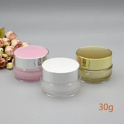10pcs/lot 5g 10g 20g 30g White Pink Gold Empty Refillable Cream Acrylic Jar Plastic Cosmetic Packaging Bottle for Makeup Product
10pcs/lot 5g 10g 20g 30g White Pink Gold Empty Refillable Cream Acrylic Jar Plastic Cosmetic Packaging Bottle for Makeup Product