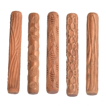 Wood Clay Texture Rolling Pin Emboss Pattern polymer clay roller Ceramic Pottery Tools
Wood Clay Texture Rolling Pin Emboss Pattern polymer clay roller Ceramic Pottery Tools