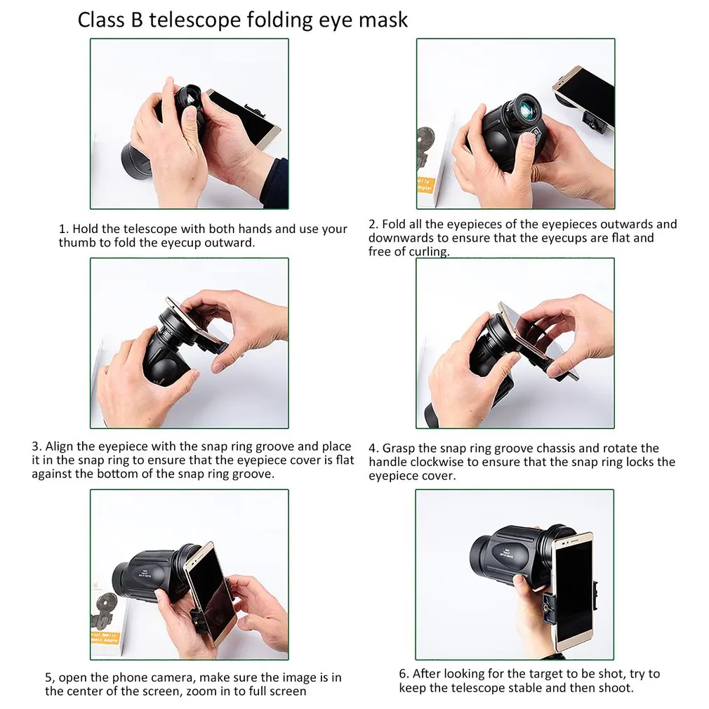 Telescope Holder Phone lens Quick Photography Adapter Mount stand for Binoculars Monocular Spotting Scope Microscope support