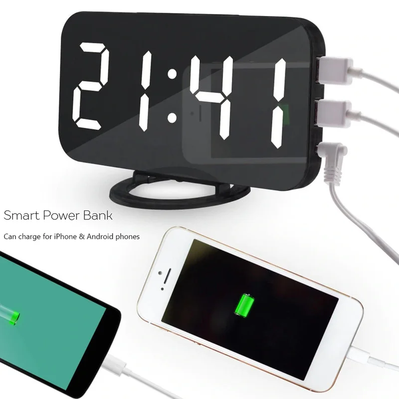 Digital Alarm Clock with Voice Control with Large Number Display, Electronic Clock, Calendar, Home Decoration, Luminous Clock
Digital Alarm Clock with Voice Control with Large Number Display, Electronic Clock, Calendar, Home Decoration, Luminous Clock