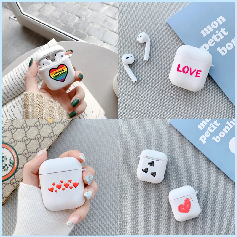 Cute Heart Soft Silicone Case Protective Case for Apple airpods Bluetooth Earphone Candy Color Cover for Air Pods 2 Accessories
Cute Heart Soft Silicone Case Protective Case for Apple airpods Bluetooth Earphone Candy Color Cover for Air Pods 2 Accessories