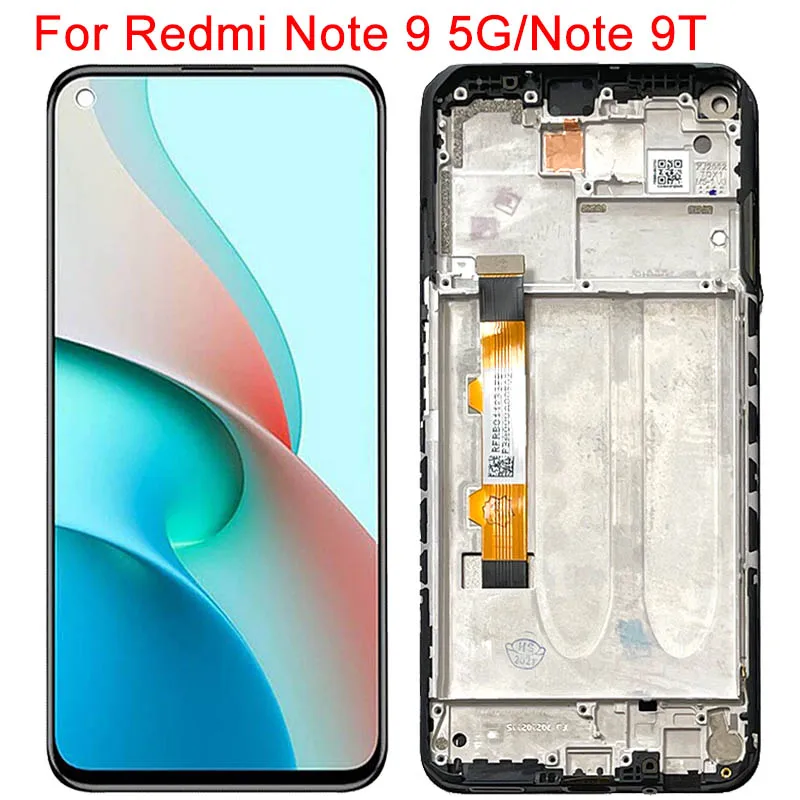 Note9 5G Screen For Xiaomi Redmi Note 9T LCD Display With Frame 6.53" Redmi Note 9 5G Display Touch Screen Panel Parts
Note9 5G Screen For Xiaomi Redmi Note 9T LCD Display With Frame 6.53" Redmi Note 9 5G Display Touch Screen Panel Parts