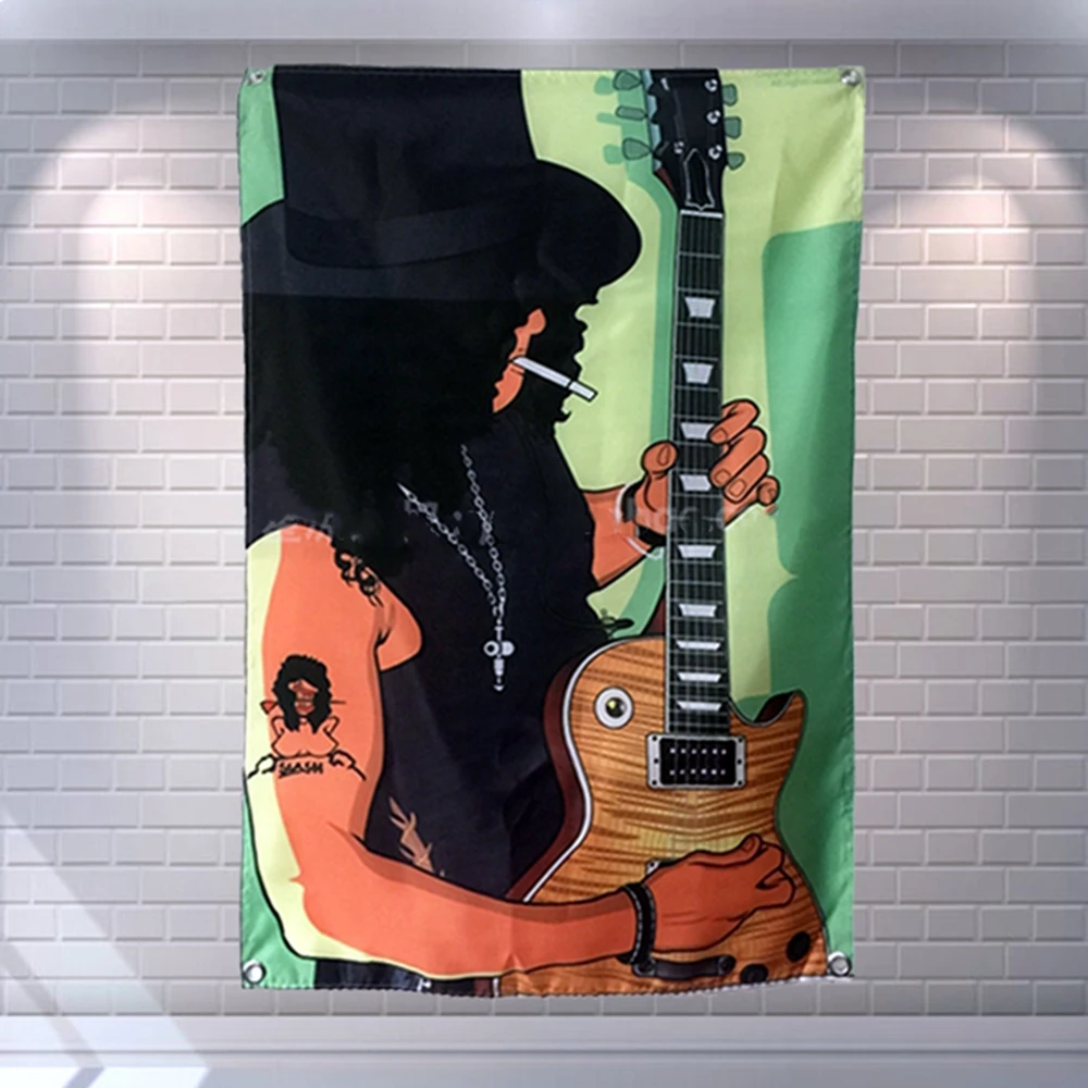 Рок-н-ролл музыкальный постер певица настенный флаг баннер подвесной гобелен HD