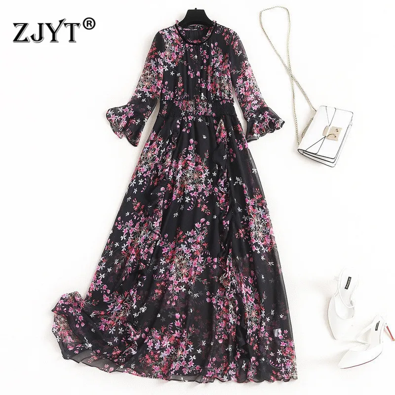 Elegant Lady Spring Dress New 2020 Fashion Women's Ruffle Patchwork Floral Printing Mid Calf Aline Chiffon Dress Holiday Vestido
Elegant Lady Spring Dress New 2020 Fashion Women's Ruffle Patchwork Floral Printing Mid Calf Aline Chiffon Dress Holiday Vestido