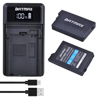 2Pcs 2400mAh PSP2000 Battery + LED USB Charger for Sony PSP 2000/3000 PSP-S110 Gamepad PlayStation Portable Controller
2Pcs 2400mAh PSP2000 Battery + LED USB Charger for Sony PSP 2000/3000 PSP-S110 Gamepad PlayStation Portable Controller