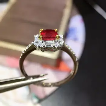 925 Silver IUnlaid Ruby Ring Open Ring Simple Fashion Gift
925 Silver IUnlaid Ruby Ring Open Ring Simple Fashion Gift