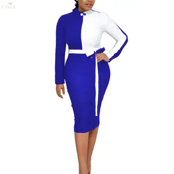 Sexy Bodycon Dress Long Sleeve Autumn Womens Dresses Bag Hip Midi-length Patchwork Office Dress Elegant Work Wear Casual Dress
Sexy Bodycon Dress Long Sleeve Autumn Womens Dresses Bag Hip Midi-length Patchwork Office Dress Elegant Work Wear Casual Dress
