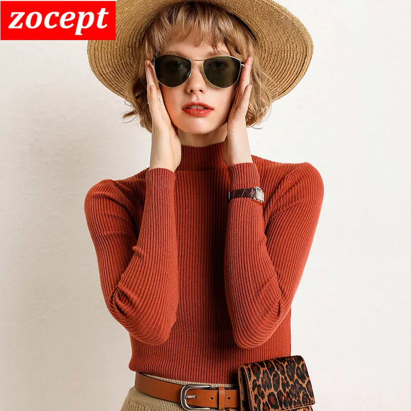 zocept Fashion Women Solid Sweater Half Turtleneck Big Stretch Long Sleeve Slim White Black Red Soft Pullover Ladies Pull ZC08
zocept Fashion Women Solid Sweater Half Turtleneck Big Stretch Long Sleeve Slim White Black Red Soft Pullover Ladies Pull ZC08