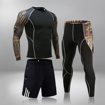 Long Johns For Men 3 Piece Thermal Underwear Tracksuit MMA Clothing Rashgard Bodybuilding Compression Underwear
Long Johns For Men 3 Piece Thermal Underwear Tracksuit MMA Clothing Rashgard Bodybuilding Compression Underwear