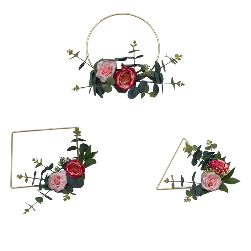 Wedding Decoration 3 PICS Wreath Metal Hoop Wreath Decor Floral Hoop Christmas Decor for Home Hanging Artificial Flower
Wedding Decoration 3 PICS Wreath Metal Hoop Wreath Decor Floral Hoop Christmas Decor for Home Hanging Artificial Flower