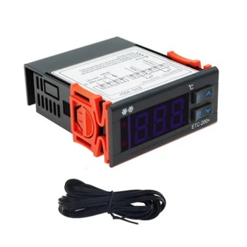 ETC-200+ Mini Temperature Controller Microcomputer Thermostats Digital Thermostat Refrigeration Defrosting Alarm 220V
ETC-200+ Mini Temperature Controller Microcomputer Thermostats Digital Thermostat Refrigeration Defrosting Alarm 220V