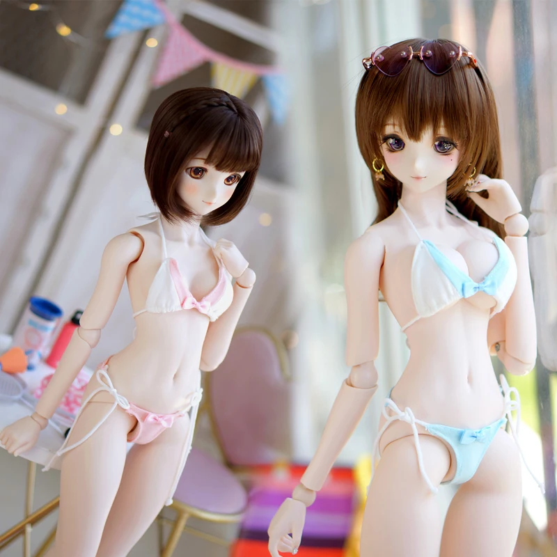 D03-P465 children toy BJD DD SD MSD 1/3 doll's clothes Sexy colorblock bikini with bow set 
D03-P465 children toy BJD DD SD MSD 1/3 doll's clothes Sexy colorblock bikini with bow set