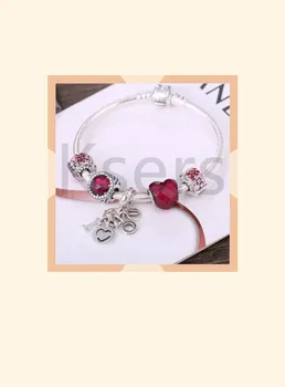 Quality Reproduction 1:1 100%925 Sterling Silver Charm Pendant With Red Letter Bracelet Free Shipping
Quality Reproduction 1:1 100%925 Sterling Silver Charm Pendant With Red Letter Bracelet Free Shipping