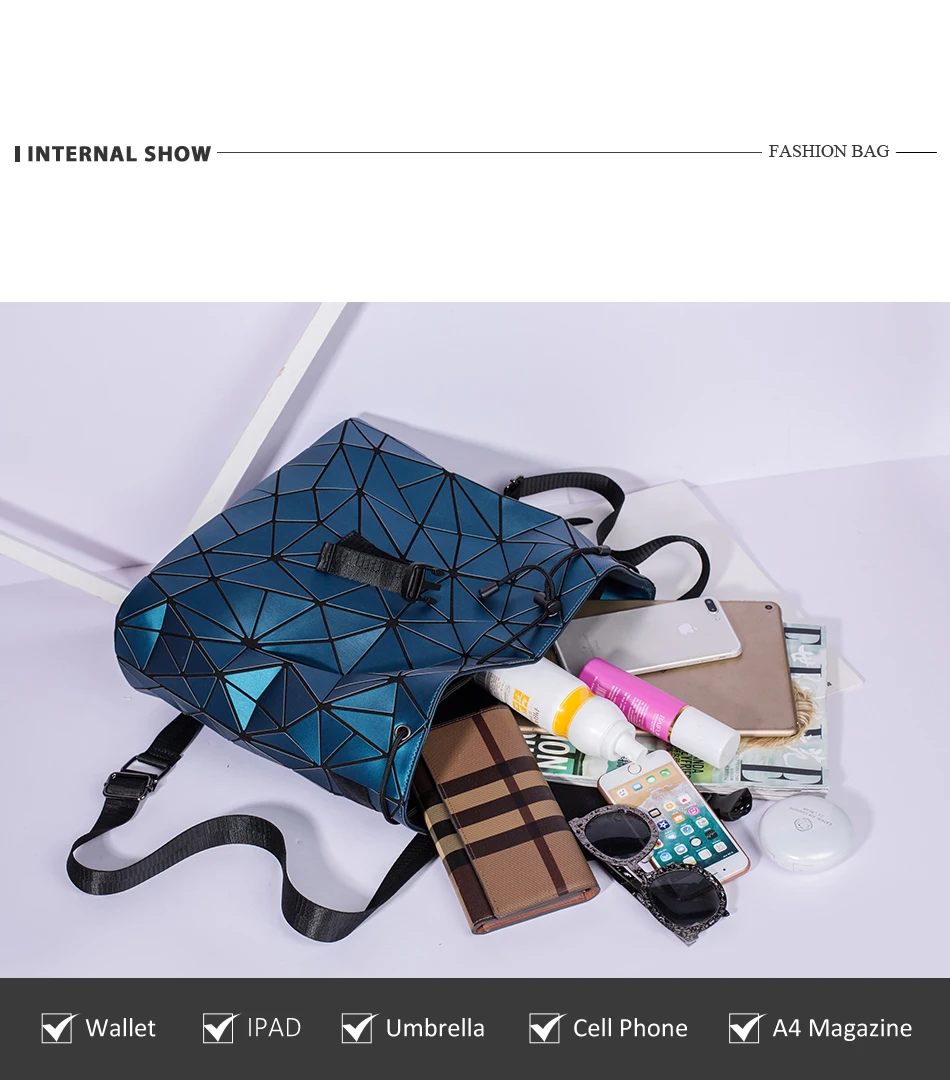 Women backpack school bag large capacity foldable geometric H399a595ada5342dba4cc77f6c0144d2b0 - Women backpack school bag large capacity foldable geometric