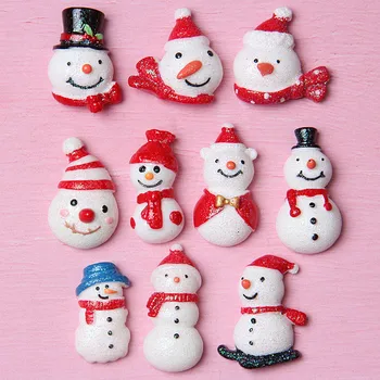 10Pcs Kawaii Cute Flatback Resin Christmas Snowman Flatback Cabochon Embellishments For Scrapbooking Diy Accessories 
10Pcs Kawaii Cute Flatback Resin Christmas Snowman Flatback Cabochon Embellishments For Scrapbooking Diy Accessories