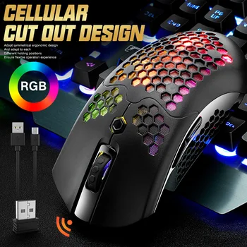 Dual Model Wired& Wireless Gaming Mouse RGB LED Light USB Mouse 1000dpi 12000dpi for PC Computer Laptop Mouse 2.4G Rechargeable
Dual Model Wired& Wireless Gaming Mouse RGB LED Light USB Mouse 1000dpi 12000dpi for PC Computer Laptop Mouse 2.4G Rechargeable