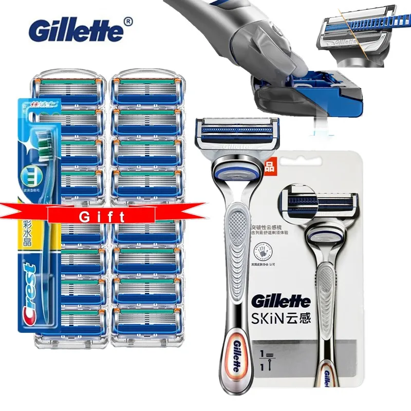 Gillette SkinGuard Sensitive Straight Razor Men Shaver Razor Blade Cassettes for Fusion 5 Machine for Shaving Blade Get Gift 
Gillette SkinGuard Sensitive Straight Razor Men Shaver Razor Blade Cassettes for Fusion 5 Machine for Shaving Blade Get Gift