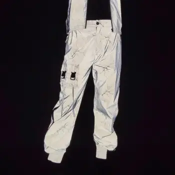 COCO2020 Men And Women Lightning Camouflage Reflective Trousers Teenager Hip Hop Breathable Night Light Bib Overall
COCO2020 Men And Women Lightning Camouflage Reflective Trousers Teenager Hip Hop Breathable Night Light Bib Overall