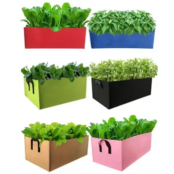 Grow Bags Non-Woven Fabric Raised Garden Bed Rectangle Planting Container Grow Bags Fabric Planter Pot For Plants Nursery Pot
Grow Bags Non-Woven Fabric Raised Garden Bed Rectangle Planting Container Grow Bags Fabric Planter Pot For Plants Nursery Pot