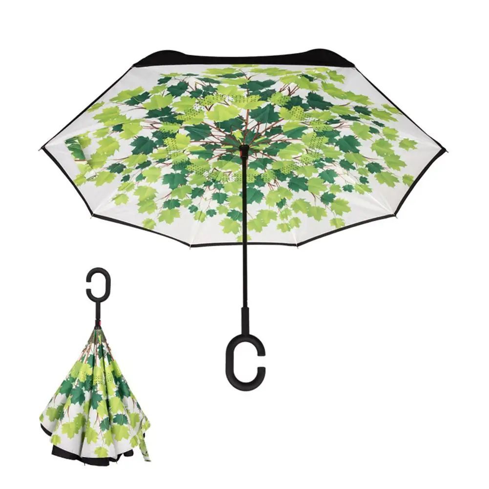 C Handle Windproof Double-Layer Reverse Folding Umbrella Man Women Sun Rain Car Inverted Umbrellas Anti UV Self Stand
C Handle Windproof Double-Layer Reverse Folding Umbrella Man Women Sun Rain Car Inverted Umbrellas Anti UV Self Stand