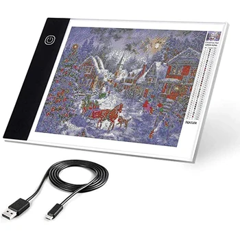 Three Level Dimmable Led Light Pad for Diamond Painting Eye Protection A3 Size for Diamond Embroidery Tablet,Tools,Accessories
Three Level Dimmable Led Light Pad for Diamond Painting Eye Protection A3 Size for Diamond Embroidery Tablet,Tools,Accessories