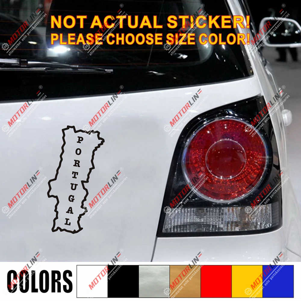 Portugal Map Outline Silhouette Decal Sticker Car Vinyl die cut Portuguese | Автомобили и мотоциклы