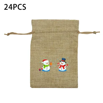24pcs Linen Drawstring Christmas Gift Bag Party Candy Bags Cookie Wrapping Pouch Children Gift Bag
24pcs Linen Drawstring Christmas Gift Bag Party Candy Bags Cookie Wrapping Pouch Children Gift Bag