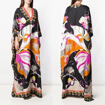 plus size dress for women Over Long Length Dress Women Silk Print Vacation Bohemian Batwing V Collar Over Size Elegant Dress
plus size dress for women Over Long Length Dress Women Silk Print Vacation Bohemian Batwing V Collar Over Size Elegant Dress