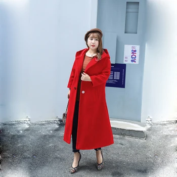Women New Woolen Overcoats 2019 Winter Spring Plus Over Size Ladies Windbreakers Long Loose Trench Coat Hood Female Outerwear
Women New Woolen Overcoats 2019 Winter Spring Plus Over Size Ladies Windbreakers Long Loose Trench Coat Hood Female Outerwear