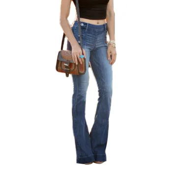 Woman Jeans Woman Middle-waisted Washed Jeans Show Thin Jeans Pants Button Waist Bell Bottom Denim Pants Spring and Autumn
Woman Jeans Woman Middle-waisted Washed Jeans Show Thin Jeans Pants Button Waist Bell Bottom Denim Pants Spring and Autumn