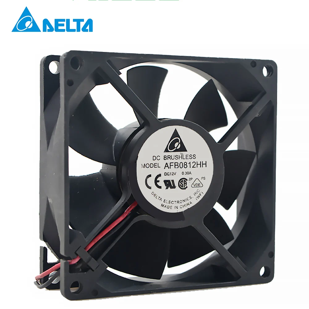

for delta AFB0812HH 8CM 80MM 8*8*2.5CM 80*80*25MM 8025 12V 0.30A Server Inverter Cooling fan