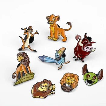 

The Lion King Simba Enamel Cartoon Brooches Pins for Women Men Lapel Pin Backpack Bags Badge For Kids Christmas Gift-40