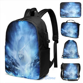 Jon Snow and Ghost - Game of thrones - Winter is here USB Charge Backpack men School bags Women bag Travel laptop bag
Jon Snow and Ghost - Game of thrones - Winter is here USB Charge Backpack men School bags Women bag Travel laptop bag