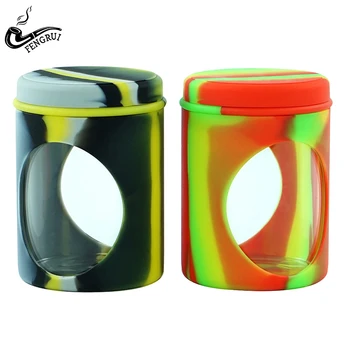 Silicone Glass Dab Container Wax Jar Silicone Wax Concentrate Container Oil Storage Bottle with Carving Tool
Silicone Glass Dab Container Wax Jar Silicone Wax Concentrate Container Oil Storage Bottle with Carving Tool