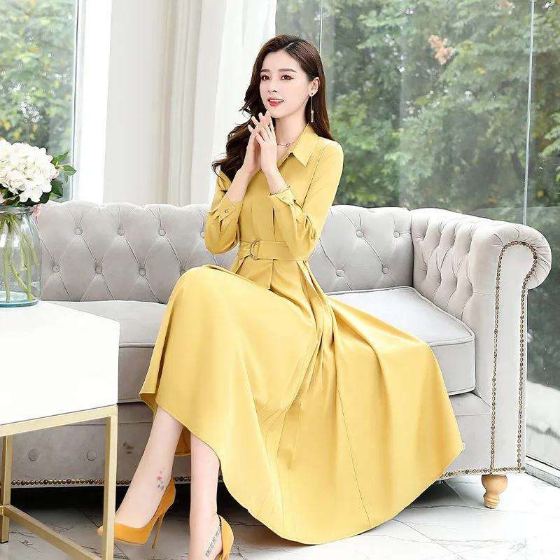 Chiffon Dress Women's 2020 Spring And Summer New Style Waist Hugging Slimming Mid-length Popular Flounced Stand Collar Elegant L
Chiffon Dress Women's 2020 Spring And Summer New Style Waist Hugging Slimming Mid-length Popular Flounced Stand Collar Elegant L