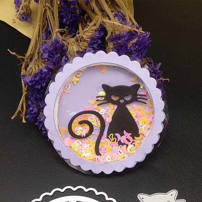 Shaker Card Cat Circle Metal Cutting Dies Scrapbooking Craft Die Cut new dies for 2019 Stamps Stencil Basic Frame Paper Making
Shaker Card Cat Circle Metal Cutting Dies Scrapbooking Craft Die Cut new dies for 2019 Stamps Stencil Basic Frame Paper Making