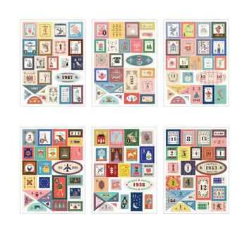 6 Sheets / Packet Stamp Theme Sticker Set Diary Scrapbook Creative DIY Handmade Crafts Decoration Korean Stationery Stickers
6 Sheets / Packet Stamp Theme Sticker Set Diary Scrapbook Creative DIY Handmade Crafts Decoration Korean Stationery Stickers