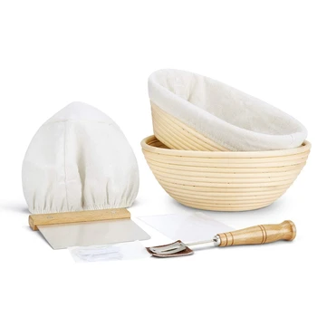 Bread Proofing Basket Set, 2 Shapes - Round & Oval, Sourdough Proofing Bowl Gift for or Professional & Home Bakers,Artisan Homem
Bread Proofing Basket Set, 2 Shapes - Round & Oval, Sourdough Proofing Bowl Gift for or Professional & Home Bakers,Artisan Homem