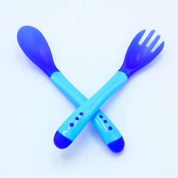 Learning Dishes Temperature Baby Feeding Safety soft Spoon Flatware Sensing Spoon Baby Flatware Feeding SpoonTableware
Learning Dishes Temperature Baby Feeding Safety soft Spoon Flatware Sensing Spoon Baby Flatware Feeding SpoonTableware