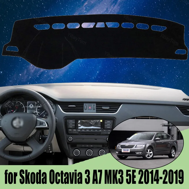 Коврики для Skoda Octavia 3 A7 MK3 5E 2014-2019, аксессуары для стайлинга автомобиля, накладка на приборную панель, ковер, Солнцезащитный ковер
Коврики для Skoda Octavia 3 A7 MK3 5E 2014-2019, аксессуары для стайлинга автомобиля, накладка на приборную панель, ковер, Солнцезащитный ковер