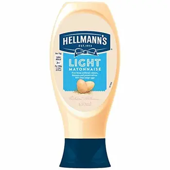 Hellmann's - Mayonnaise légère - bouteille souple - 430 ml
Hellmann's - Mayonnaise légère - bouteille souple - 430 ml