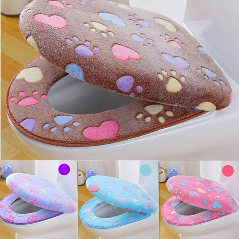 Two-Piece Cat's Claw Thickened Toilet Pad Warm and Soft Washable Toilet Seat Cover, Suitable For Toilet Lid Accessories
Two-Piece Cat's Claw Thickened Toilet Pad Warm and Soft Washable Toilet Seat Cover, Suitable For Toilet Lid Accessories