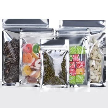 Self Seal Silver Aluminum Foil Packaging Pouches Food Storage Clear Plastic Bags Zip Lock Package Bag Mylar Ziplock Packing Bag
Self Seal Silver Aluminum Foil Packaging Pouches Food Storage Clear Plastic Bags Zip Lock Package Bag Mylar Ziplock Packing Bag
